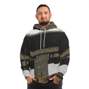 The Kaba Fashion Hoodie (AOP) | Kaabah Muslim Hoodie | Eid Gift for Muslims | Muslim Athletic Wear | Islamic Clothes