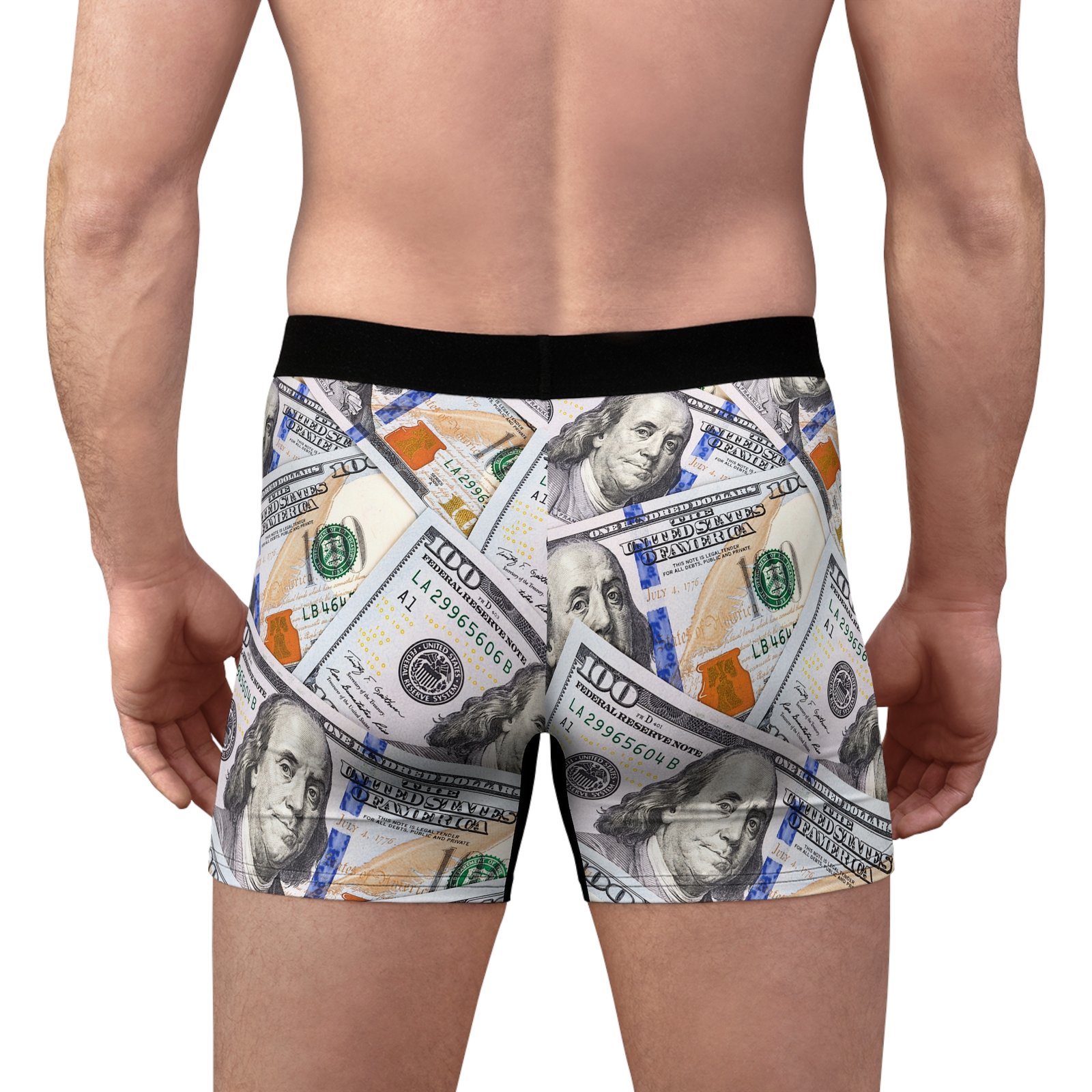 Men's Money Boxer Briefs (AOP) | Men's Cash Money Underwear | Cash Money Boxer Briefs | - Image 4