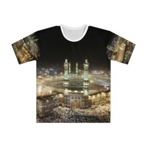 The City Of Mecca Men's Loose T-shirt (AOP) | Muslim T-Shirt | Eid Gift for Muslims | Muslim Athletic Wear | Islamic Clothes