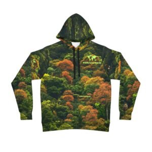 Wilderness World Athletic Hoodie - Nature-Camouflage Activewear for Outdoor Lovers, Hunting Hoodie, Gift for Hikers