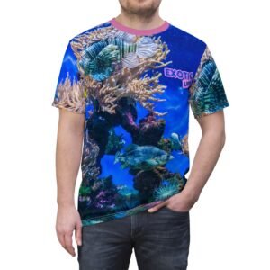 Exotic Life Tee: Vibrant Ocean Print T-Shirt, Unisex Graphic Tee, Summer Beach Wear, Gift for Ocean Lovers, Casual Style