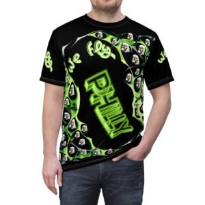 We Fly Philly Graphic Tee Shirt- Vibrant Unisex Philly T-Shirt , We Fly Philly Jersey, We Fly In Philadelphia Shirt