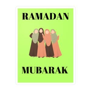 Ramadan Kiss-Cut Vinyl Decals - Islamic Celebration Sticker for Car Bumper, Muslim Ramadan Decor, Eid Decoration, Islamic Art