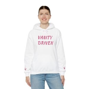Vanity Driven BRAND Women's Hoodie - Bold Pink Script Casual Pullover