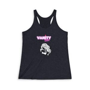 Vanity Driven Beauty & Glam Racerback Tank — Women's Graphic Tank