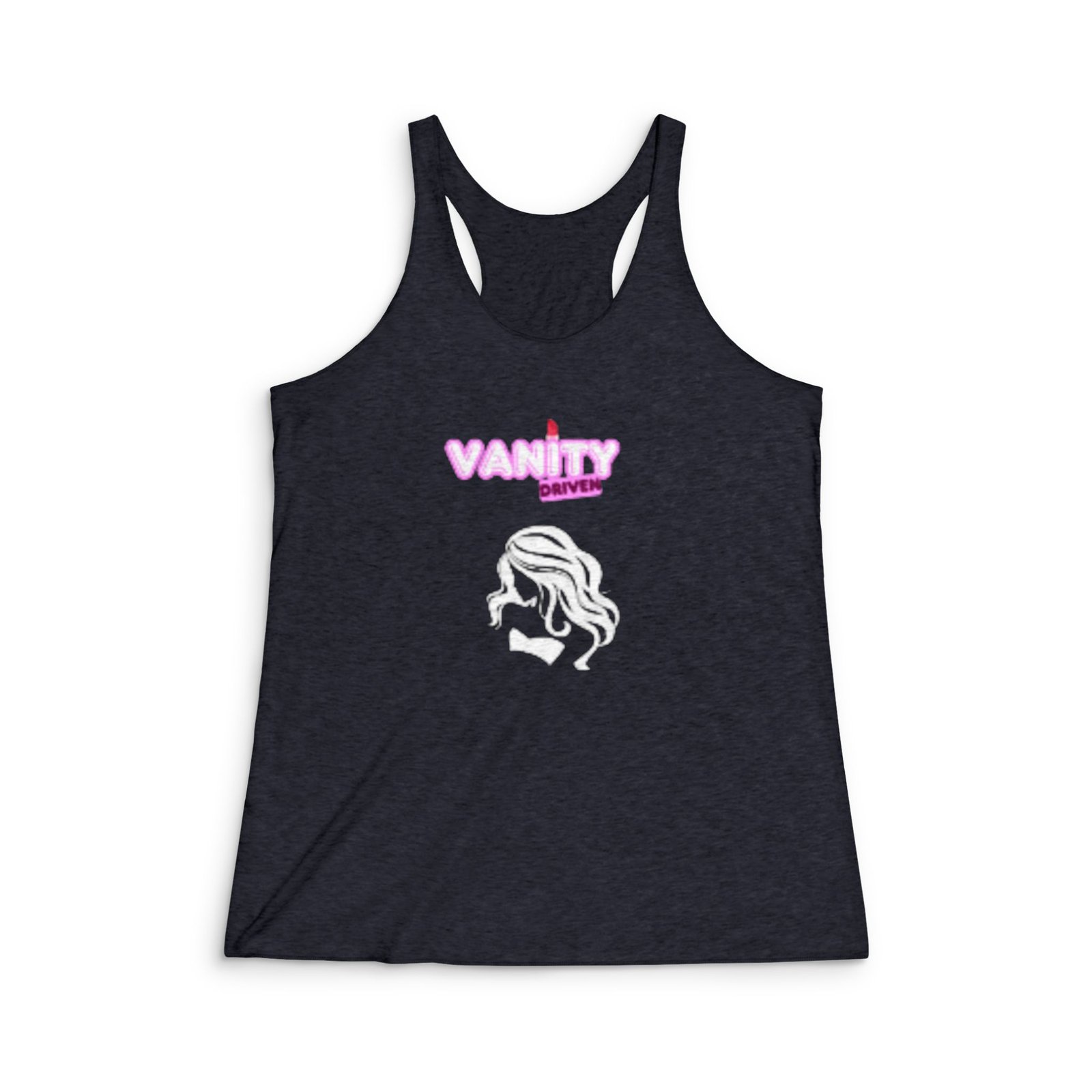 Vanity Driven Beauty & Glam Racerback Tank — Women's Graphic Tank