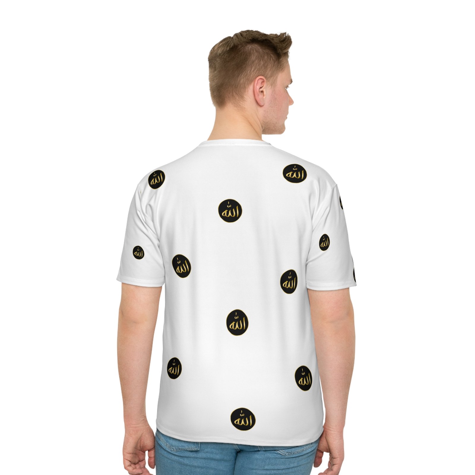 The Allah Name Unisex Loose T-shirt AOP | Muslim T-Shirt | Eid Gift for Muslims Muslim Athletic Wear Islamic Clothes Tops Tees T-shirts - Image 4