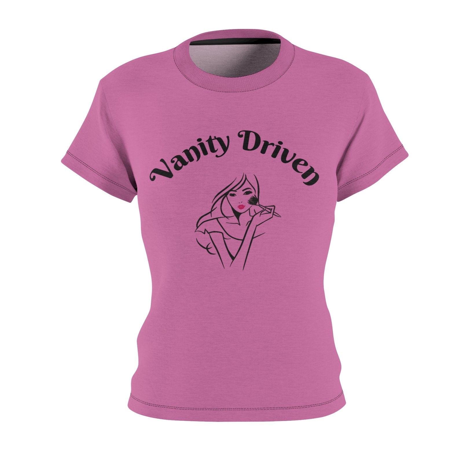 Vanity Driven Women's Tee Shirt, Stylish Graphic Top, Chic Casual Wear, Gift for Fashion Lovers, Beautiful Statement T-Shirt - Image 4