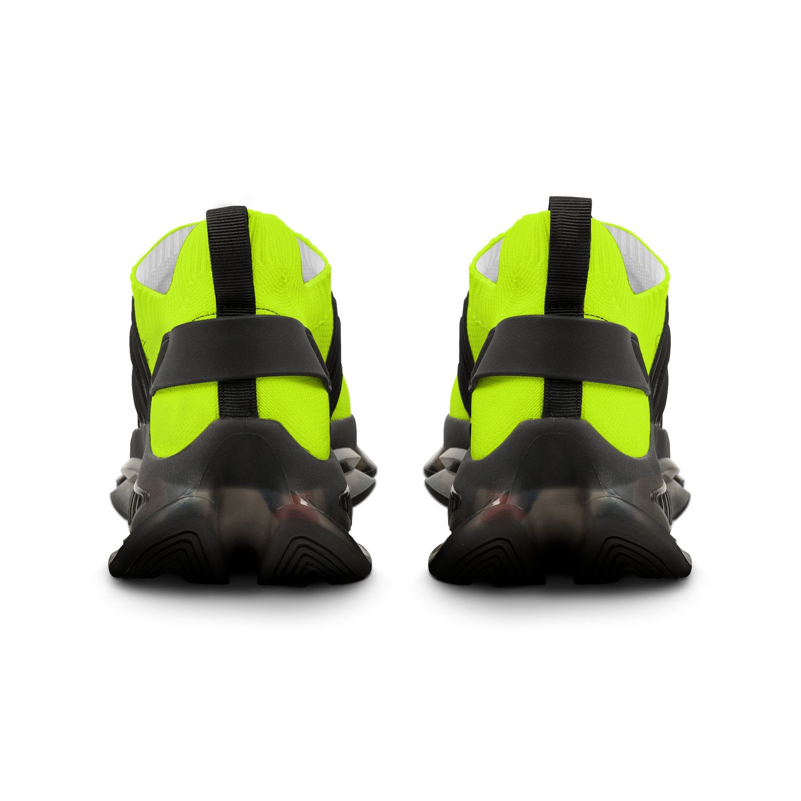 Melvino Mann Neon Green Mesh Sneakers Men’s Mesh Sneakers | Bright Green Athletic Running Shoes - Image 3