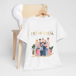 Eid Mubarak Ramadan Celebration Unisex Heavy Cotton Tee Express Delivery available