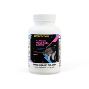 Intervention Brain Support Complex Supplement (60 Capsules) Good Vibes Positive Energy