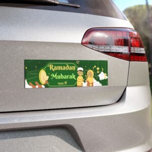 Muslim Celebration Car Magnets, Muslim Bumper Sticker, Islamic Eid Celebration Gift, Vehicle Magnets, Religious Car Decal