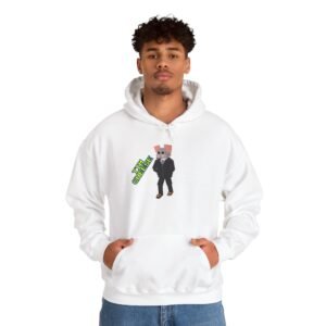 Tim Cheese Suit Hoodie — 'Stay Cheesy' Novelty Graphic Hoodie