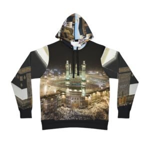 City Of Mecca Athletic Hoodie (AOP) | Muslim Hoodie | Eid Gift for Muslims | Muslim Athletic Wear | Islamic Clothes