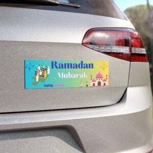 Ramadan Mubarak Car Magnets, Muslim Bumper Sticker, Islamic Eid Celebration Gift, Vehicle Magnets, Religious Car Decal