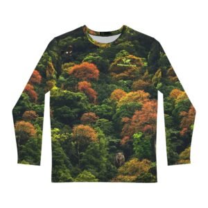 Wilderness World Men's Long Sleeve Shirt - Camouflage Hunting T-Shirt, Hiking Shirt, Outdoor Adventure Top Tee