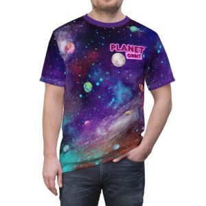 Cosmic Universe Tee, Fun Space Graphic Unisex T-Shirt, Planet Orbit Shirt, Space T-Shirt, Galaxy Shirt