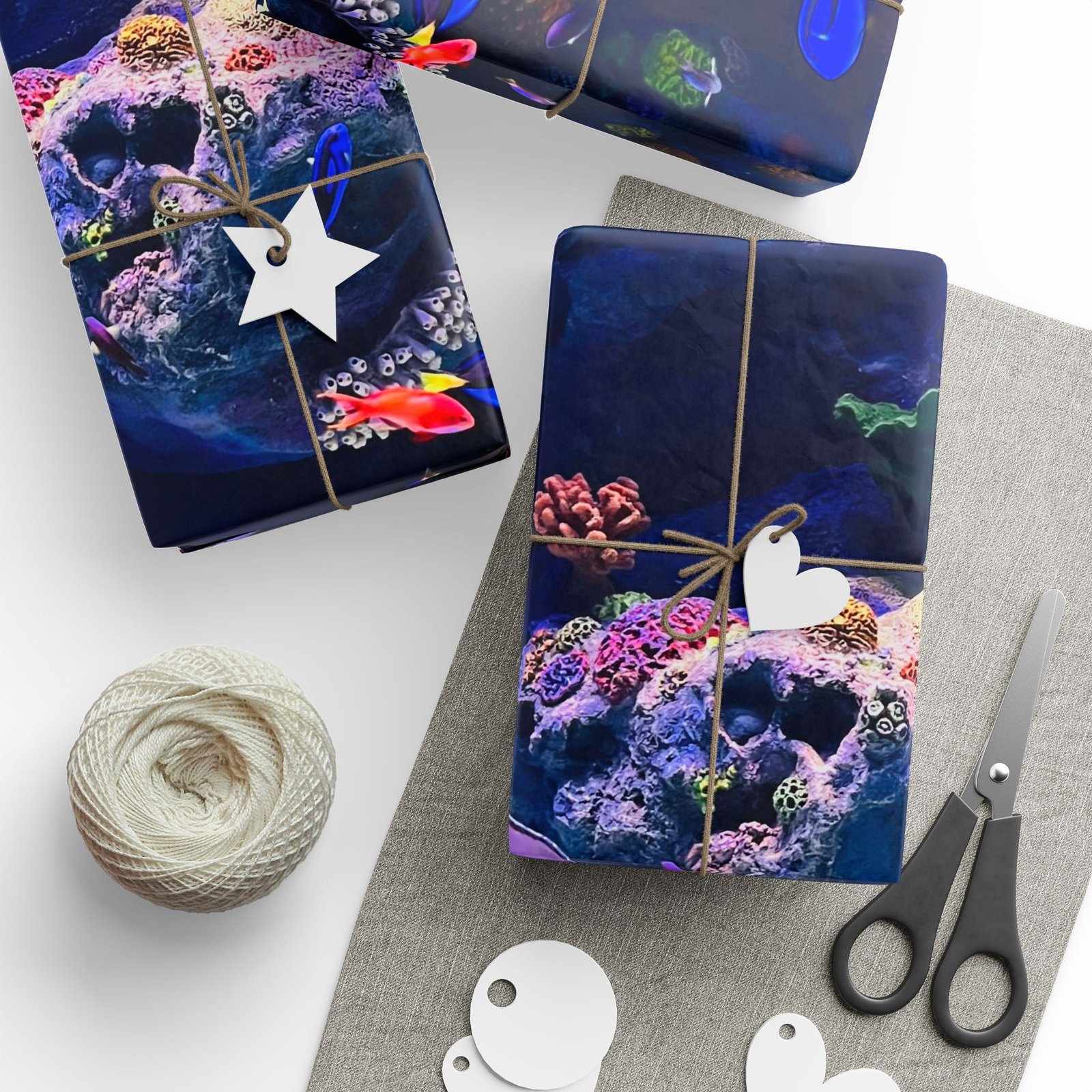 Exotic Life Coral Reef Wrapping Paper — Vibrant Underwater Gift Wrap - Image 7
