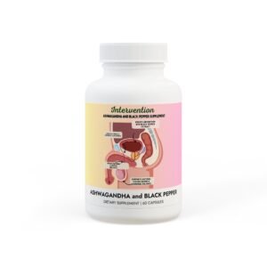 Intervention Ashwagandha & Black Pepper Supplement — Daily Support for Strength, Vitality, Libido & Sexual Wellness