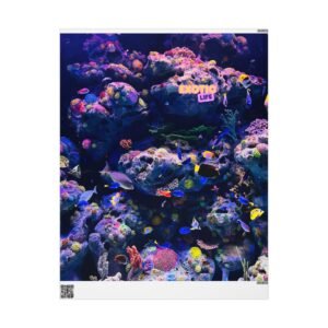 Exotic Life Coral Reef Wrapping Paper — Vibrant Underwater Gift Wrap