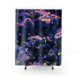 Exotic Life Aquarium Coral Shower Curtain — 'Exotic Life' Underwater Coral Reef Bathroom Decor
